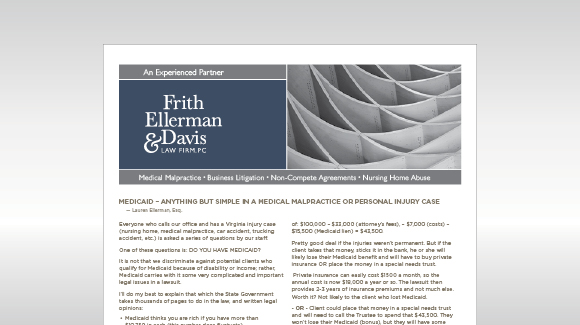 Medicaid – Anything but Simple in a Medical Malpractice or Personal Injury Case